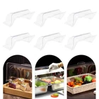 6 PCS 1/2 Half Size Roll Top Chafing Dish Clear Plastic Pan Display Cover Chafer