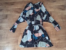 Kley Debenhams Loose Fit Relaxed Belted Beach Shirt Dress UK 18 EU 46 USA 14