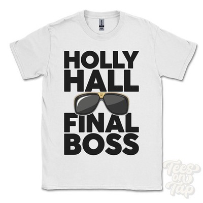 HOLLY HALL FINAL BOSS T-SHIRT funny xmas gift brierley hill england ibiza parody