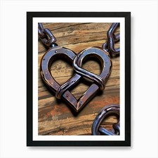 Leonardo Anime Xl Rustic Metal Chai Framed Wall Art Poster Canvas Print Picture
