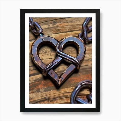 Leonardo Anime Xl Rustic Metal Chai Framed Wall Art Poster Canvas Print Picture