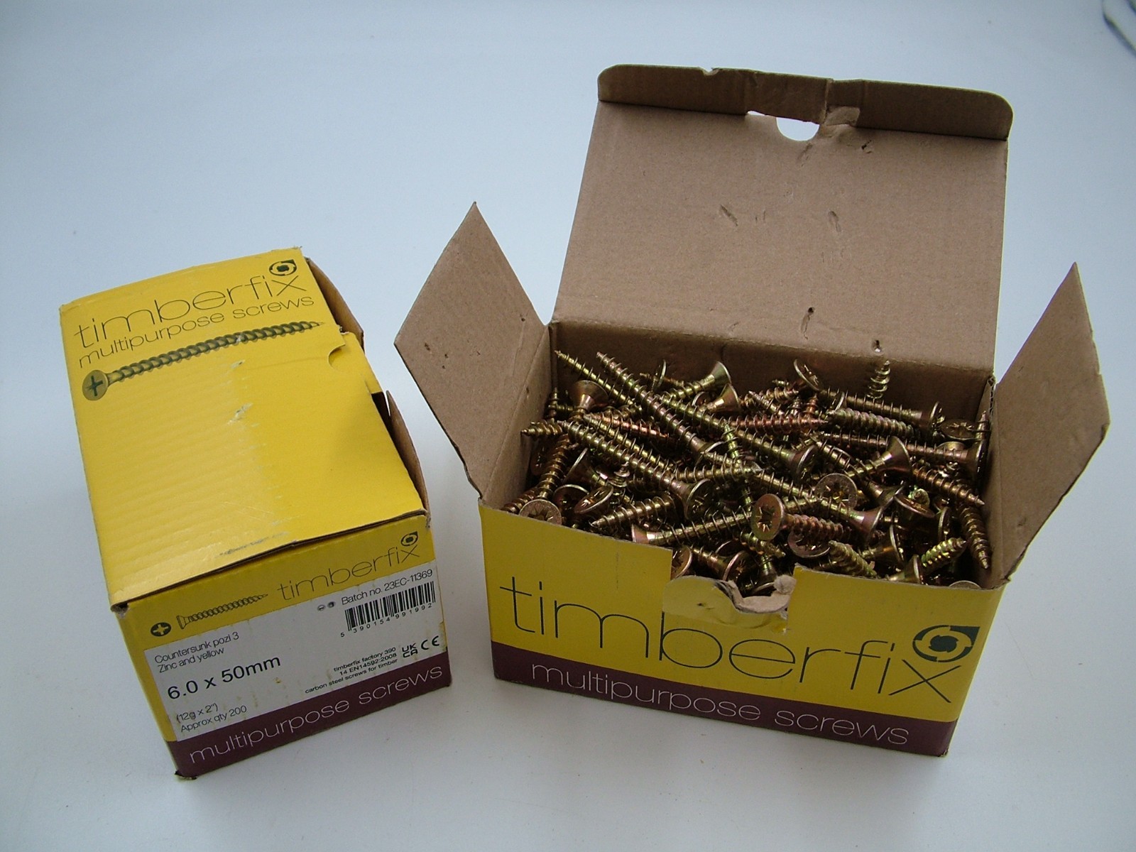Chipboard chippy screws multi purpose screws 400 pack 6.0x50mm Pozi Countersunk
