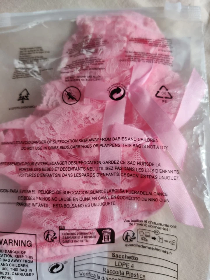 Sexy Dessous: Spitzen-String mit Perlen - ROSA - Bild 2 von 4