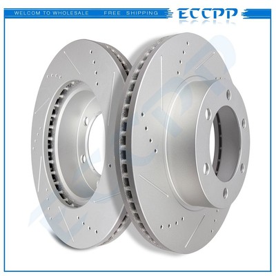 Front Brake Discs Rotors For 2001-2007 Toyota Sequoia 2000-2006 Toyota Tundra