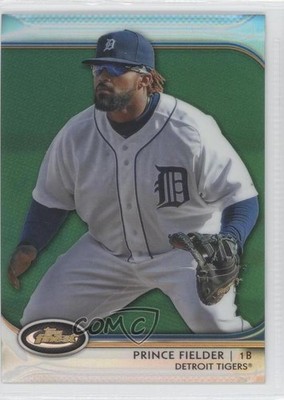 2012 Topps Finest Green Refractor 65/199 Prince Fielder #30 0a1