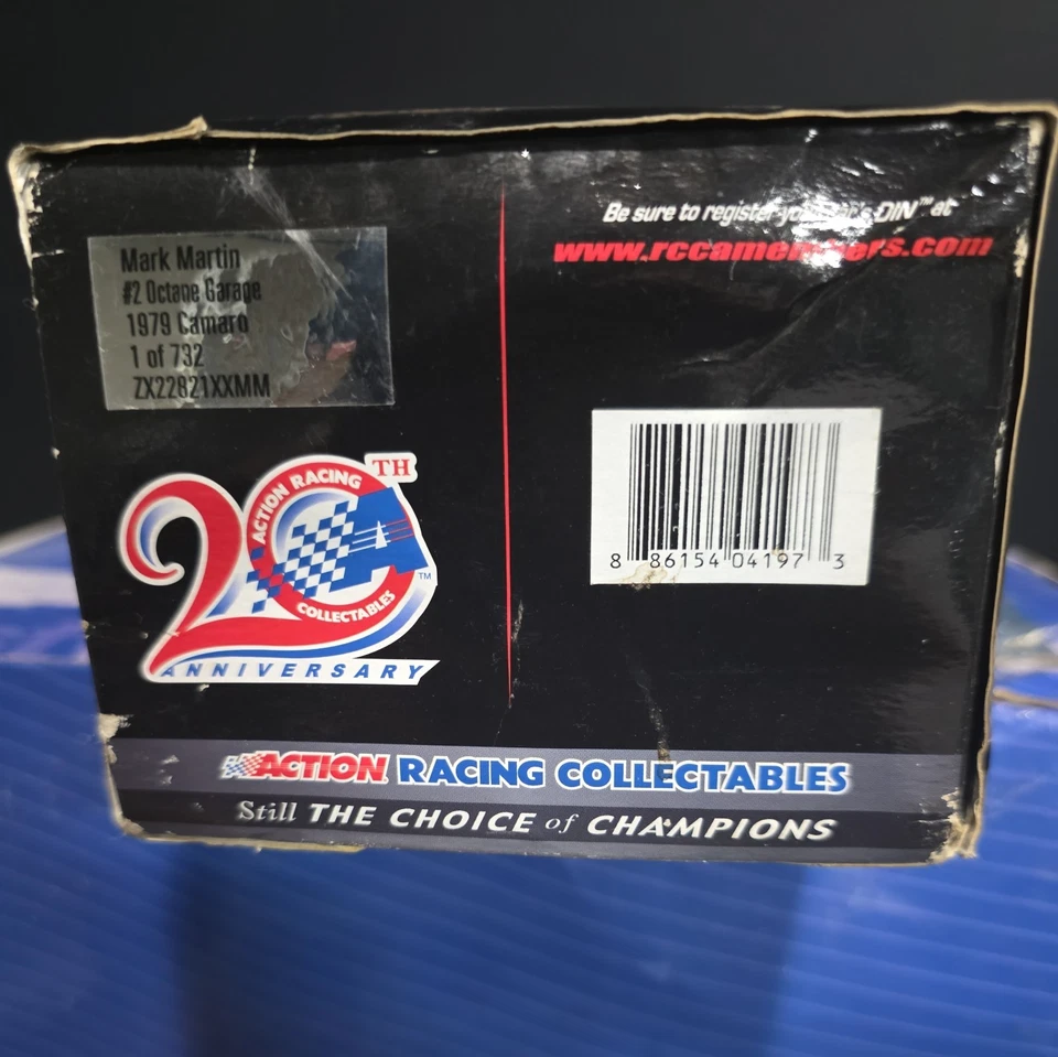 1:24 Acción 2012 #2 1979 Camaro Asa Custom Mark Martin Octane Garage 1/732 Nuevo en caja Foto 3 de 4