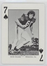 1973 Auburn Tigers Playing Cards David Williams #7S s5q