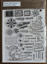 Simon Says Stamp - Christmas Cheer - Clear Photopolymer Stamp set, NIP