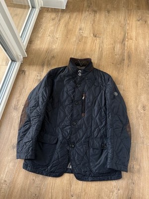 Bogner Quilted Navy Blue Men's Ligh Jacket Size: 52