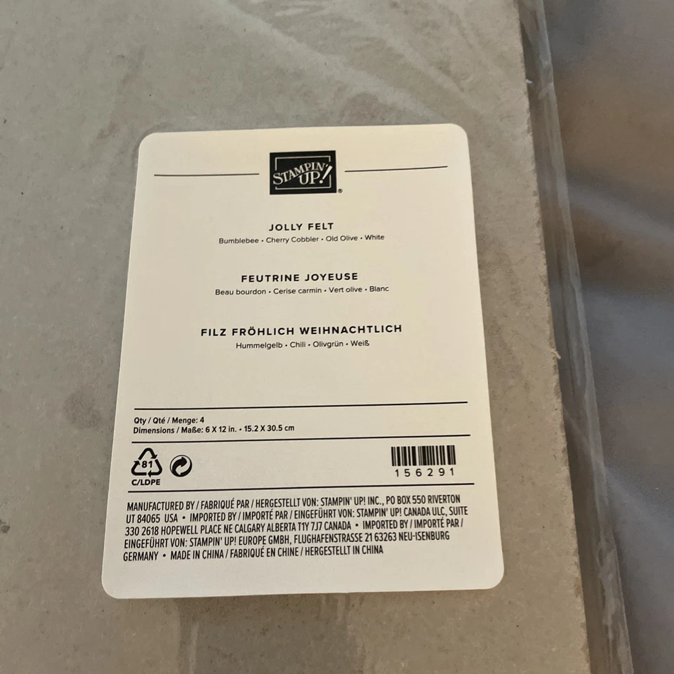 Estampación de fieltro alegre, 6x12, abejorro, zapatero de cerezas, oliva viejo, blanco (4) Foto 2 de 2