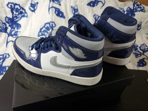 Nike Air Jordan 1 Retro High Golf Patent DQ0660-100 Men’s Sz 11 Read Desc. C - Picture 6 of 14