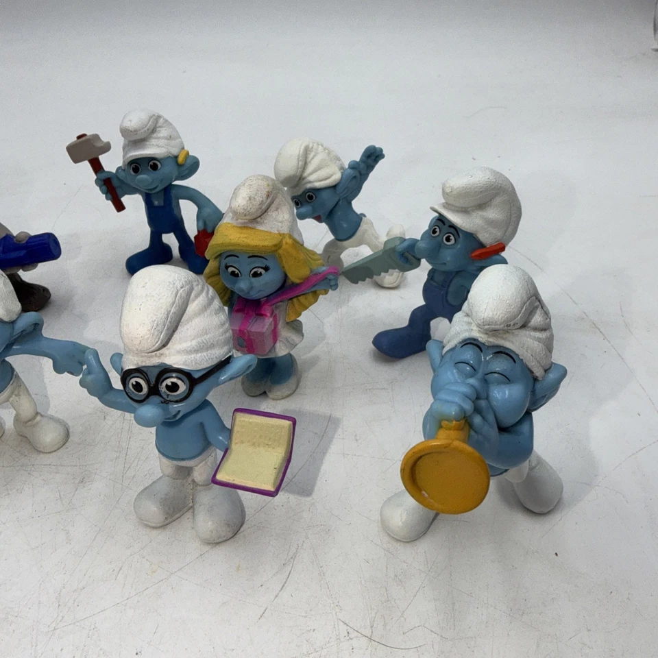 "Figuras de Pitufo - Lote de 15 - Juguetes Happy Meals vintage de Peyo de 3"" McDonalds" Foto 2 de 4