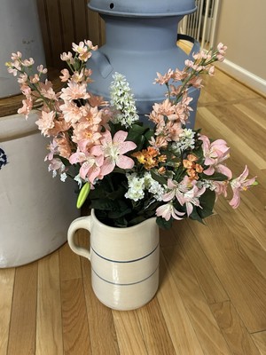 Artificial Flowers- Irises- Lily- Hydrangea- Mixture Of Summer Florals- 24 