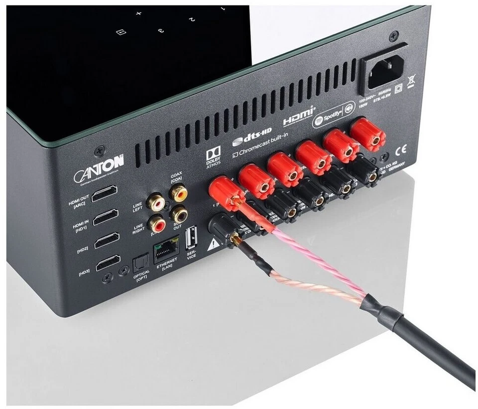 Canton Smart Amp. 5.1 Multiroom AV-Verstärker (2. Gen) WLAN HDMI Dolby schwarz - Bild 4 von 4