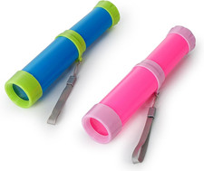 Pocket Telescope Toy for Kids, 2 Pack Portable Pirate Telescope Science Monocula