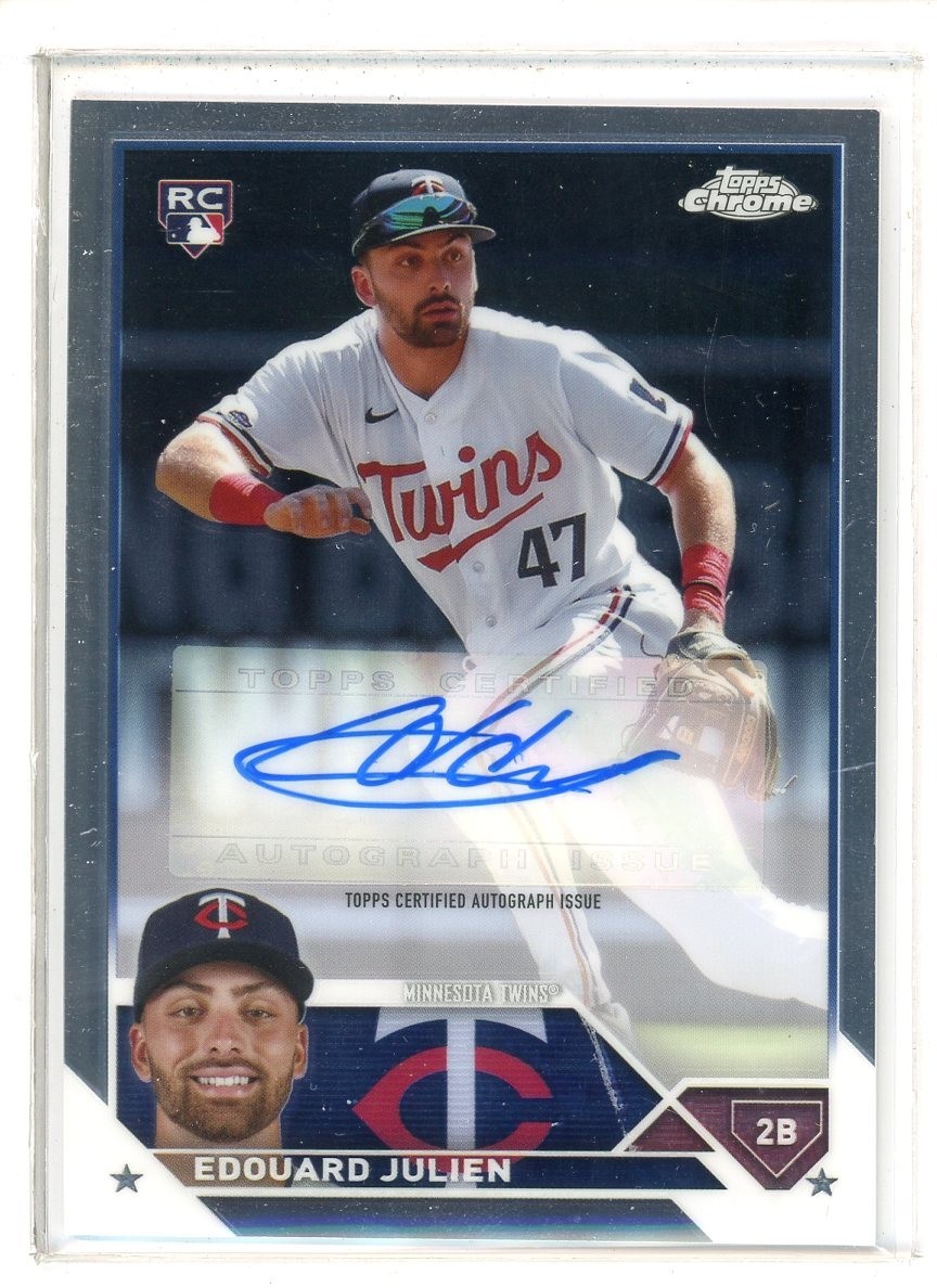 2023 Topps Chrome Update Edouard Julien RC Rookie Auto (SJ)