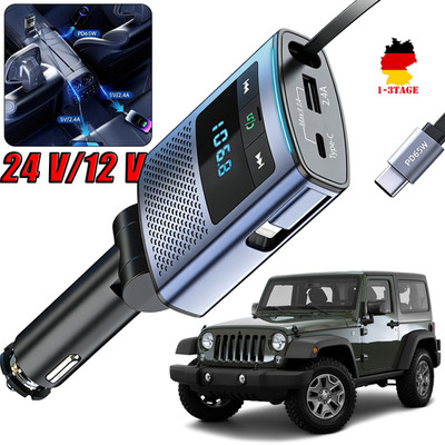 Bluetooth5.4 FM Transmitter Auto USB Freisprecheinrichtung LadegerätAuto Adapter