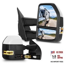 Towing Mirrors for Ford 2015-2020 F150 Painted White