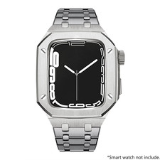 Luxury Stainless Steel Modification Mod Kit for Apple Watch 11 10 9 8 7 46 45 41