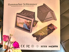 Hammacher Schlemmer Digital Photo Frame, HDMI Connectivity, Black/Silver