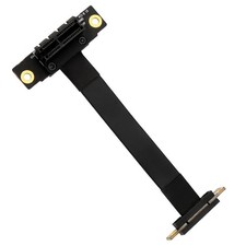 PCIE X1 Riser Cable Dual 90  Right Angle PCIe 3.0 x1 to x1 Extension Cable A