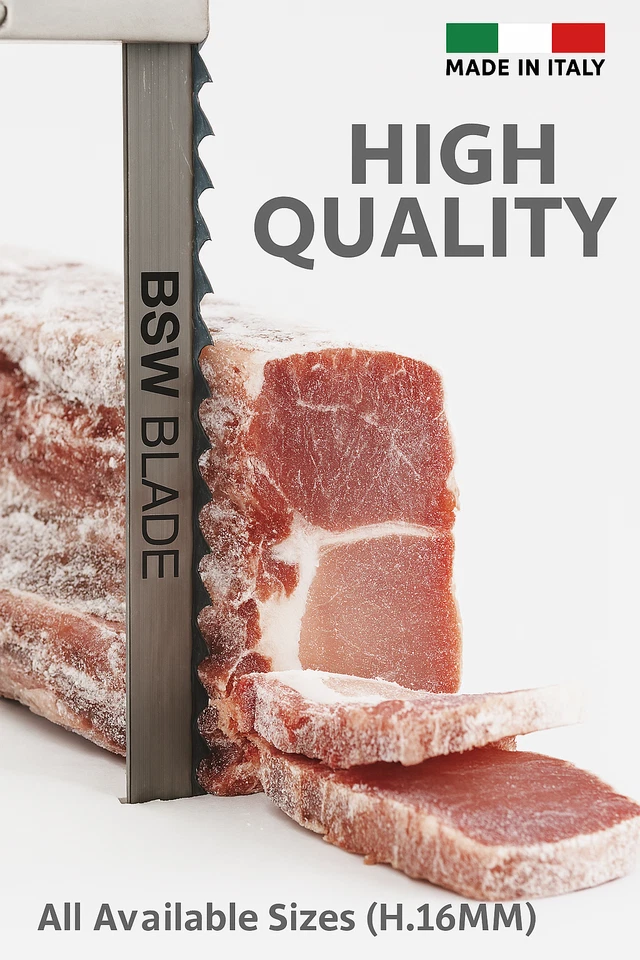 Lama a nastro segaossa MATADOR H. 16mm PROFESSIONALE TUTTE LE MISURE BSW BLADE