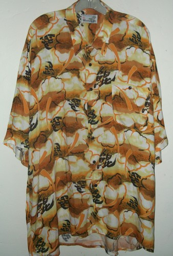 CAMISA HAWAIANA FLOR BLANCA NUEVA talla XXL de MONTICERUTTI - Imagen 1 de 3