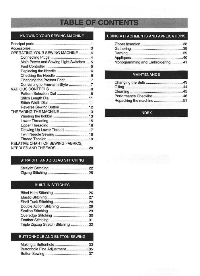 Brother XL3100 Sewing Machine OWNER'S OPERATION MANUAL eBay