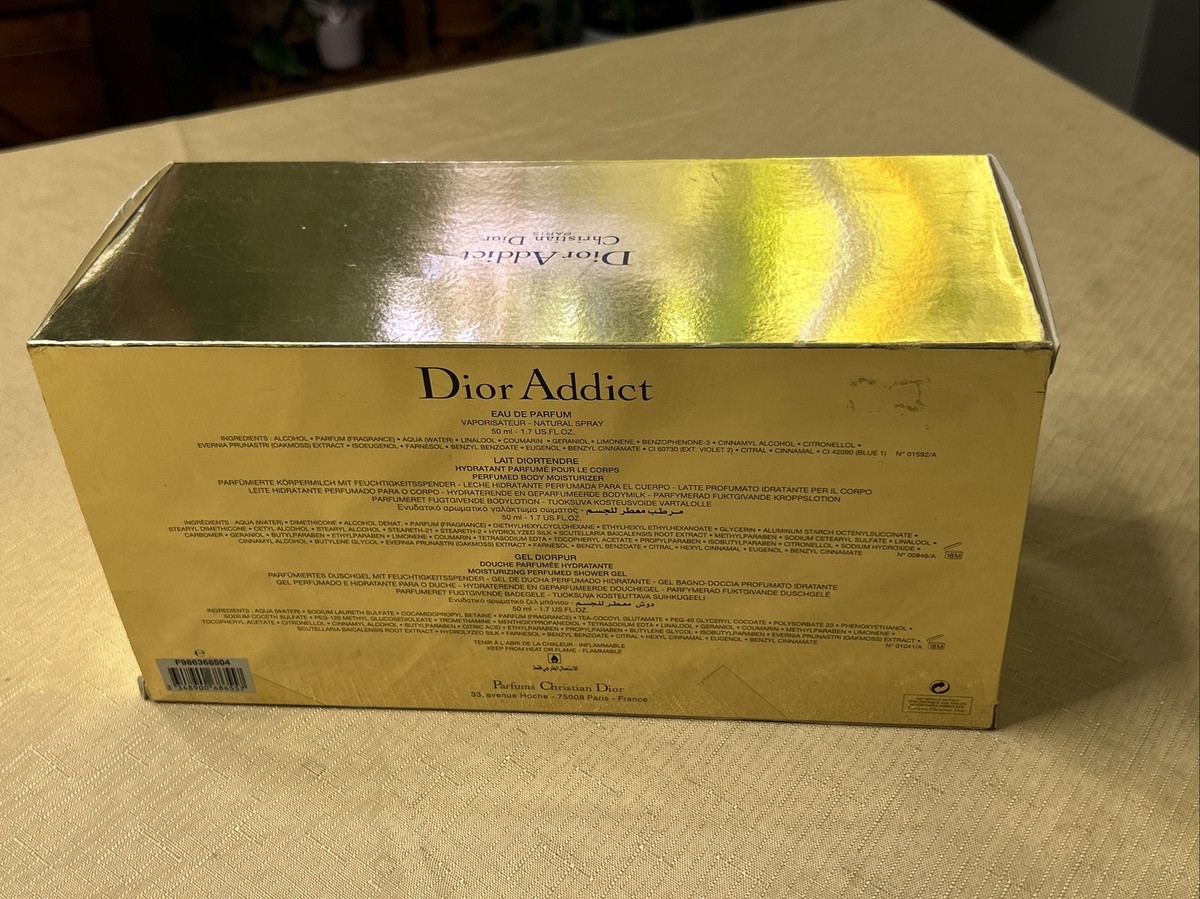 Dior Addict by Dior 3 Piece Gift Set EDP With Bag -Original