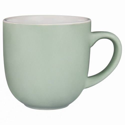 Juego de 4 tazas de café de té efecto brillo salvia taza de utensilios de cocina 400 ml - Imagen 4 de 4