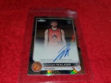 2022-23 TOPPS CHROME OVERTIME OTE #CA-JWA1 JOHNED WALKER AUTO ORANGE  13/25