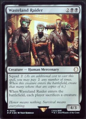 Wasteland Raider - 52 Foil MTG Fallout