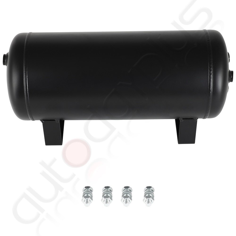 2 Gallon Air Tank 200PSI For Train Horn Compressor For Air Ride Suspension Light