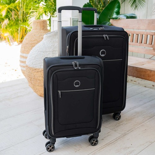Delsey Paris 2 Piece Softside Spinner Luggage Set New Open Box