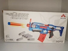 KAI LI TOYZ Motorized Blaster Electric Soft Bullet Shooting Gun, Darts