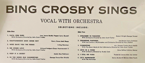 Bing Crosby Sings 1973 - Vocalion VL 73603 - 1973 Release - NEW, SEALED, COND.!! - Picture 3 of 5