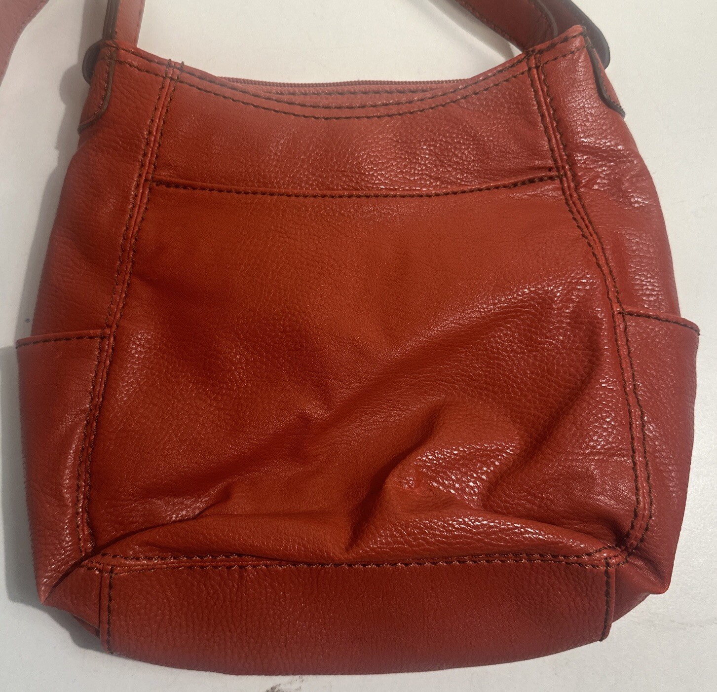 ST. JOHN'S BAY “Paprika” Bag Adjustable Handbag Medium 5 Compartment RARE COLOR image 3