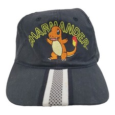 CHARMANDER Hat KIDS Black Adjustable Embroidered POK MON Head Start