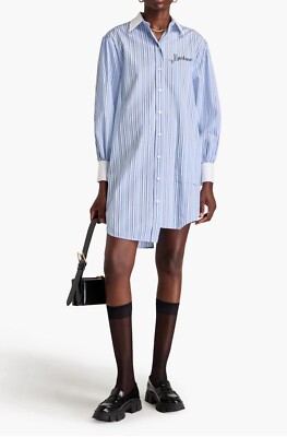 Moschino striped asymmetric shirt dress size 14 Retail $798 | eBay Moschino striped asymmetric shirt dress size 14 Retail $798 | eBay