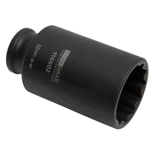 Kraft SteckschlüSsel Vielzahn Nuss 1/2 12-Kant SW 32 Mm Antriebswellen Einsatz-image