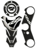 Sticker Set Im Gel 3D Kohlenstoff FüR Motorrad Kompatibel Yamaha R6 Von 2006 Al