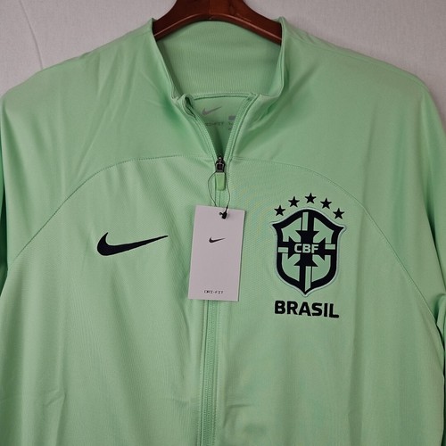 Nike Dri-Fit Brazil Strike Soccer Track Jacket Green DX1950-390 Men's Size Large - Picture 2 of 6