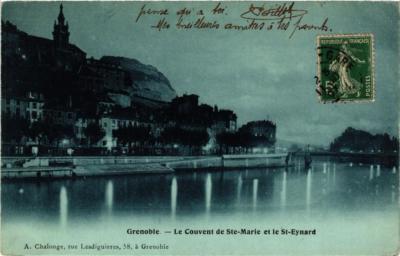 Old postcard Grenoble - Le Convent de Ste-Marie et le St-Eynard (667407)