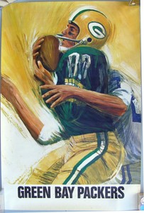 Mid 1960 S Green Bay Packers Poster By David Boss Ebay