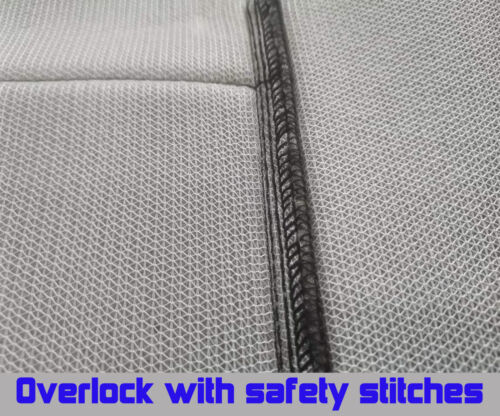 FITS 1982-92 PONTIAC FIREBIRD TRANS AM CAR SEAT COVERS Cotton front set silver - Picture 3 of 5
