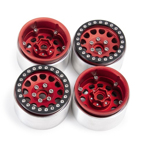 FLYXM 1.9" Metal Beadlock Wheels Rim For 1/10 RC SCX10 TRX4 D90 TF2 CC01 Crawler - Picture 10 of 12