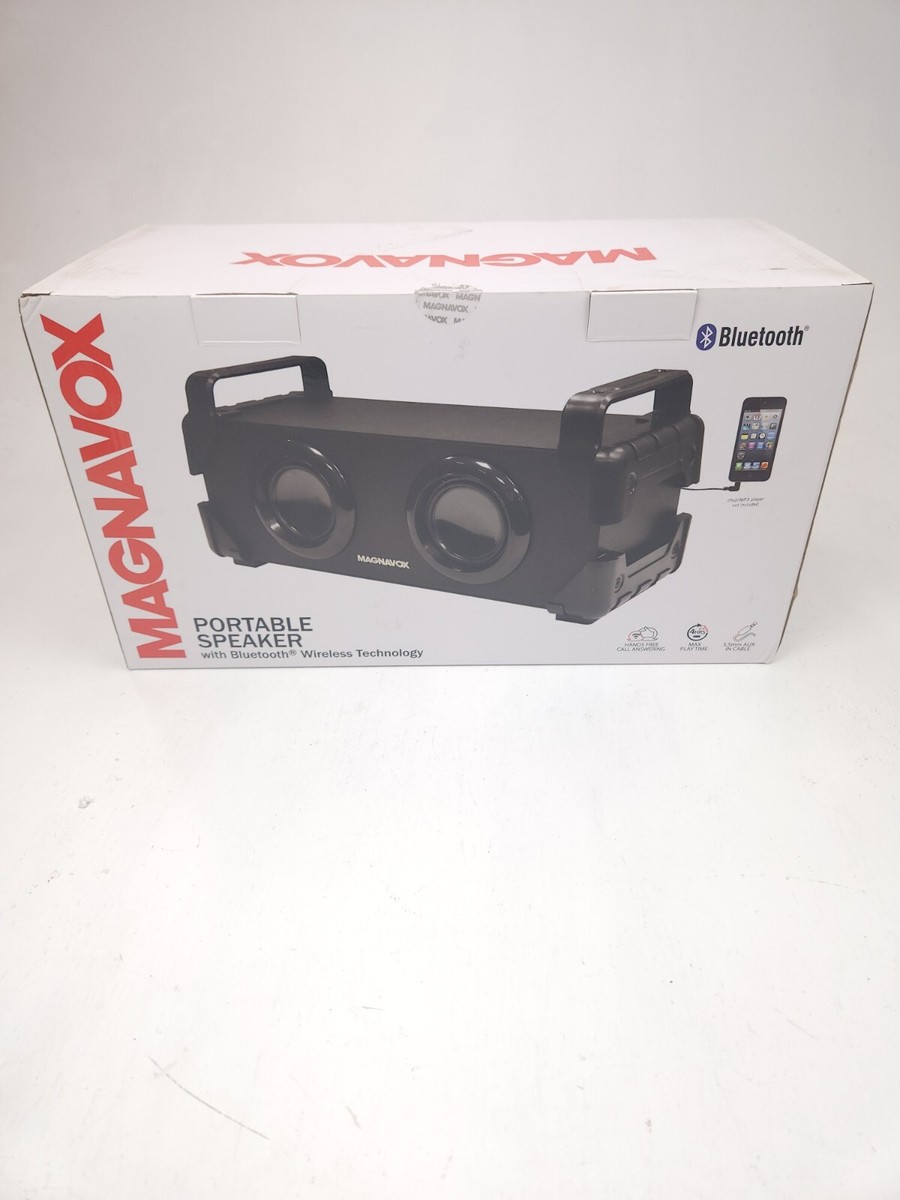 MAGNAVOX Portable Bluetooth Speaker With Handles In Black MMA3640