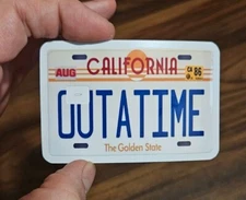 Back to the Future License Plates Credit Debit Card Skin Sticker ATM USA McFly
