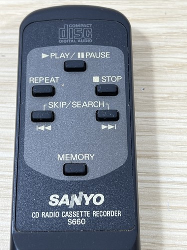 GENUINE ORIGINAL SANYO S660 AUDIO REMOTE CONTROL MCDZ155L RBS660 - Picture 3 of 6