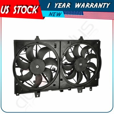 Electric Radiator Condenser Fan Assembly For 2015 2016 2017 Nissan X-Trail